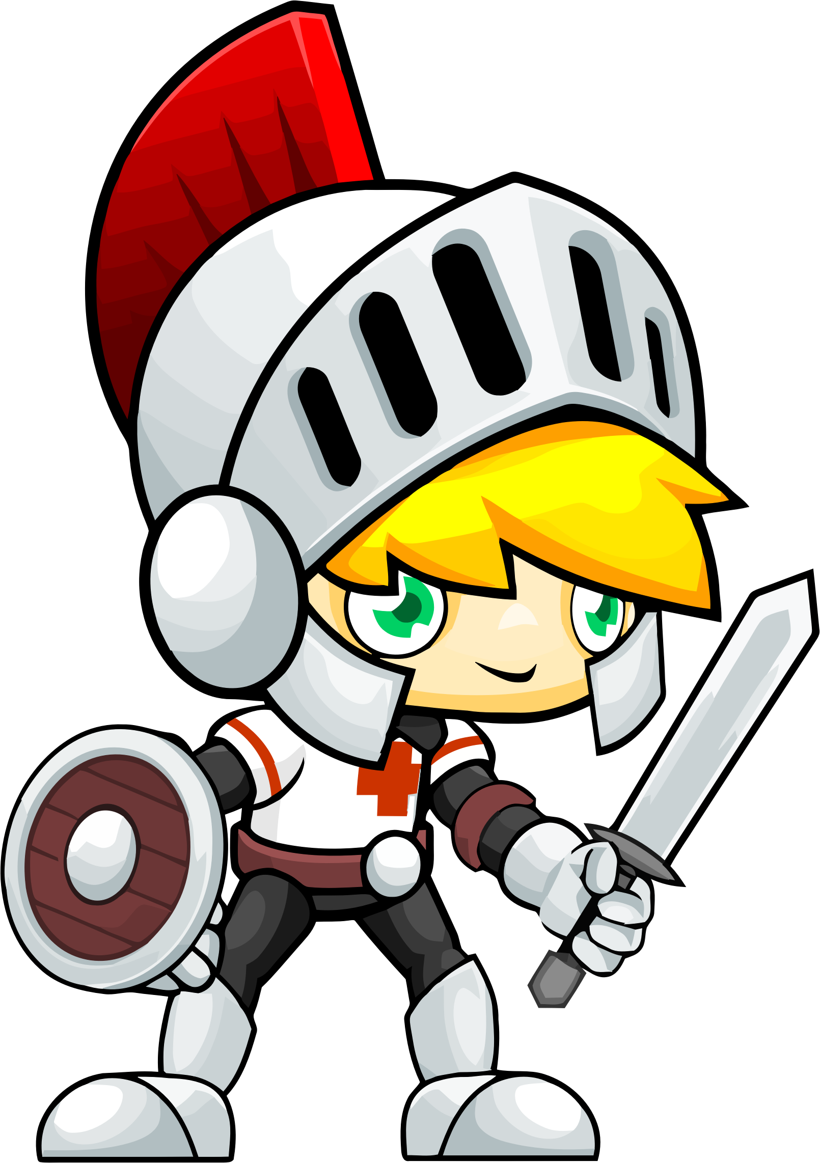 Big Image - Knight Cartoon Transparent (1610x2284)