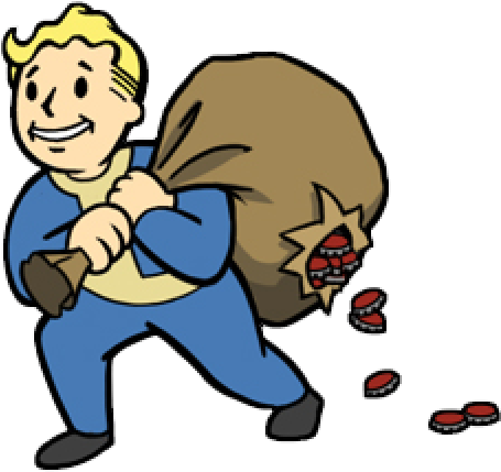 Fallout Vault Boy Clipart - Vault Boy Money Png (480x480)