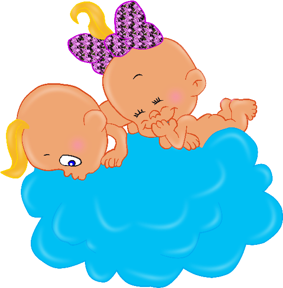 Funny Baby Boy And Girl Cartoon Clip Art Images - Infant (600x600)