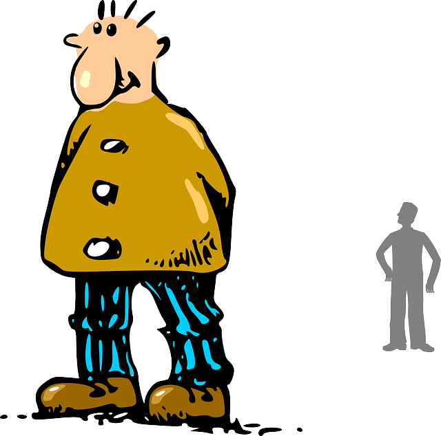 Person Slim, Small, People, Man, Guy, Silhouette, Person - Large Man Clipart (640x634)