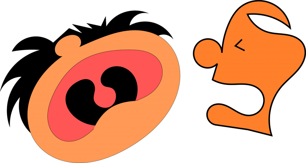 Cry Loud Shout Laugh Scream Expression Sho - Screaming Clipart Png (1280x682)