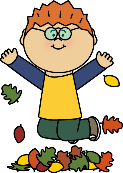 Collection Of Free Boy Cliparts - Jumping In Leaves Clipart (418x590)