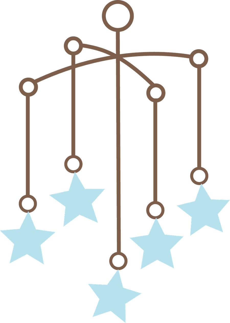 Bebê - Clip Art Baby Mobile (900x1265)