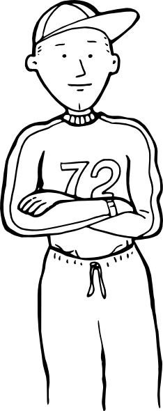 Boy Outline Png (234x590)