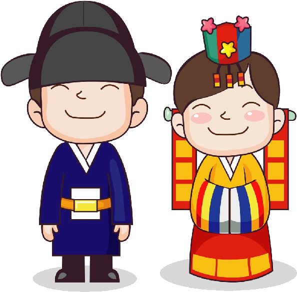 Cute Asian Baby Cartoon Clip Art Images On A Transparent - Korean Clipart Png (600x600)