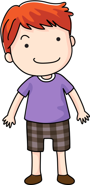 Clipart Kısa Pantolonlu Erkek Çocuk - Erkek Çocuk Clipart (450x600)