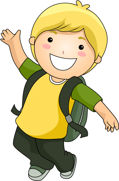 Clipart Havaya Sıçrayan Mutlu Sarışın Çocuk - Scissor Skills And Tracing Skills Activity Book (514x600)