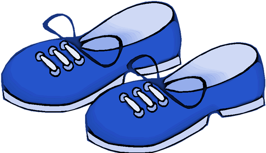 Gym Shoes Clipart Children - Gambar Sepatu Anak Animasi (1280x682)