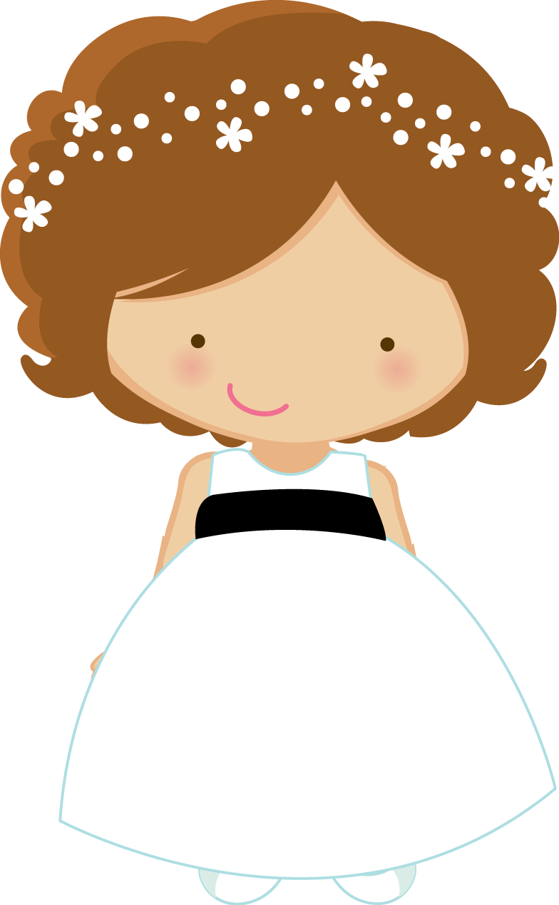 Flower Girl And Ring Bearer Clipart - Wedding Flower Girl Clipart (784x1269)