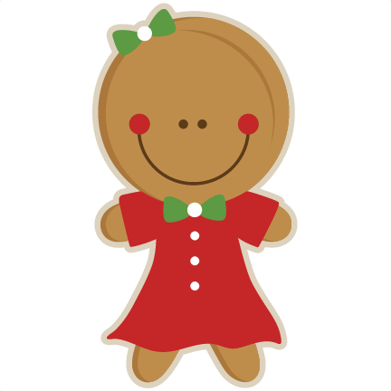Gingerbread Girl Svg Scrapbook Cut File Cute Clipart - Gingerbread Girl Cute Clipart (432x432)