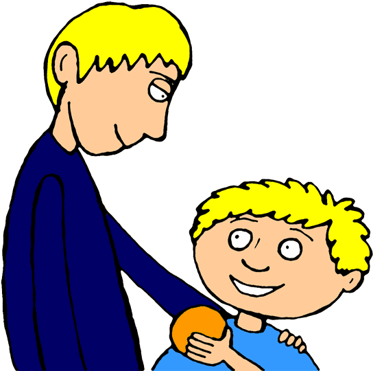 Sibling - Clipart - Brother Clipart (550x547)
