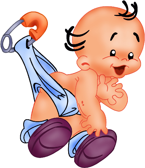 Cute And Funny Baby Boy Cartoon Clip Art Images On - Cute Male Baby Cartoon (600x600)