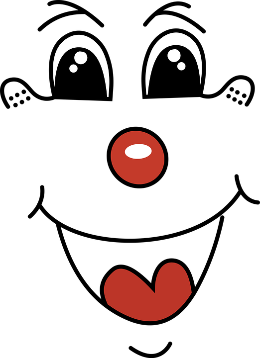 Cartoon, Children, Clown, Comic, Comic Characters - Smile Clown Clipart Png (522x720)