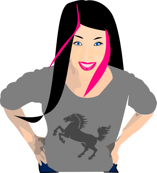 Black Hair Mom Cartoon (540x594)