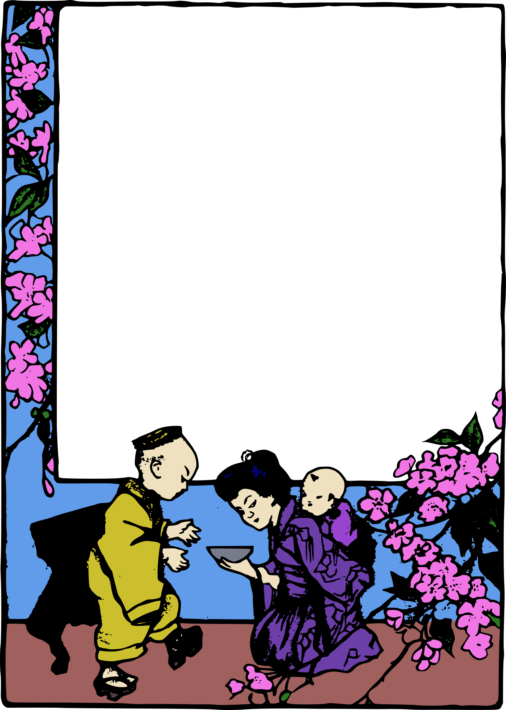 Clipart - Moldura Com Detalhe Familia (1711x2400)