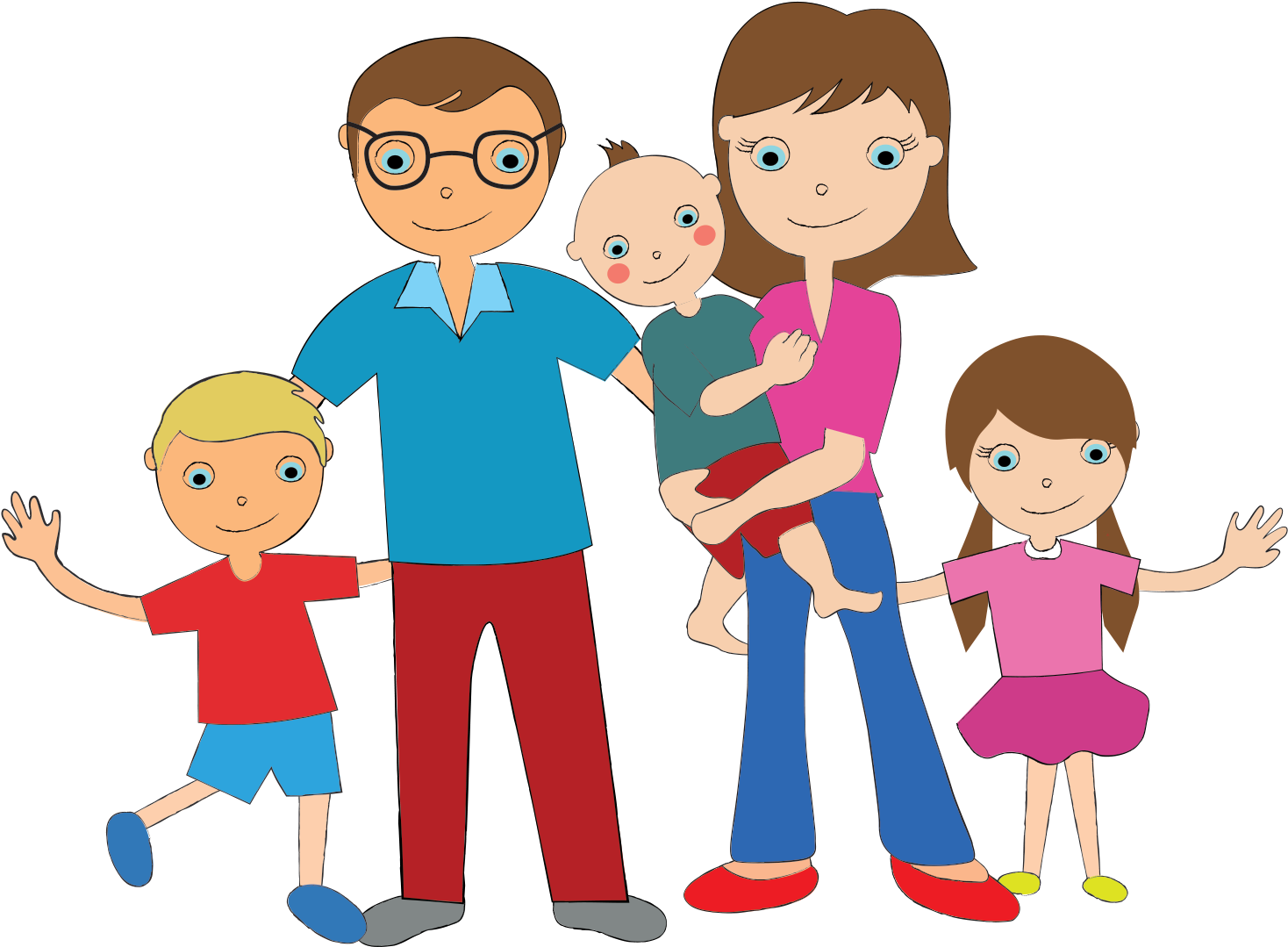 We Have A Great Initiative That Supports Parents Of - Familyof 5 Clipart (1513x1113)