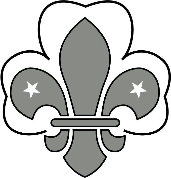 Wikiproject Scouting Fleur De Lis Greyscale - Girl Scout Fleur De Lis (709x768)