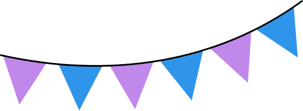 Baby Shower Banner Clip Art At Clker - Pink Flag Banner Clipart (600x220)