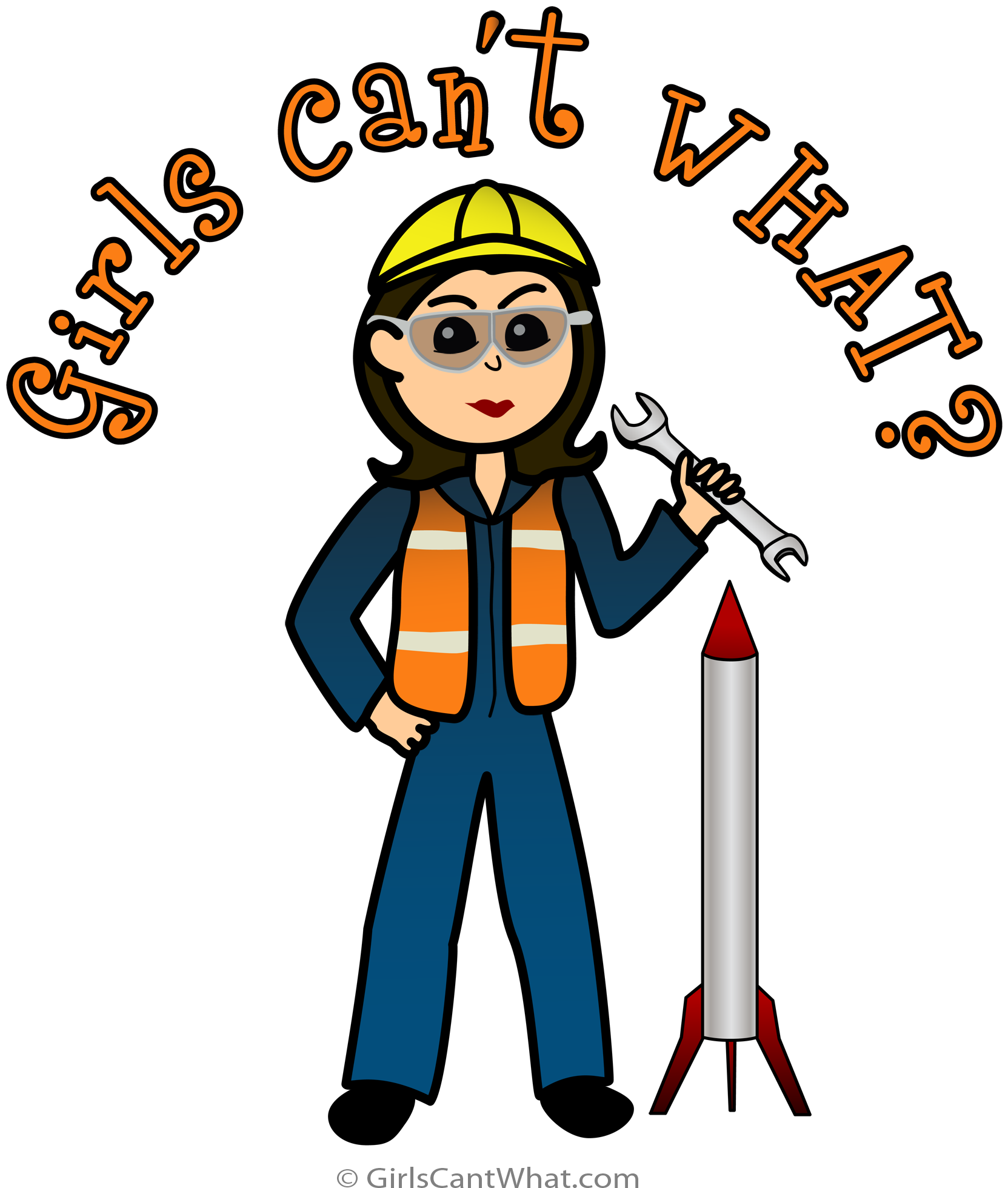 Girls Cant What Sticker Logo - Women Engineer (2000x2000)