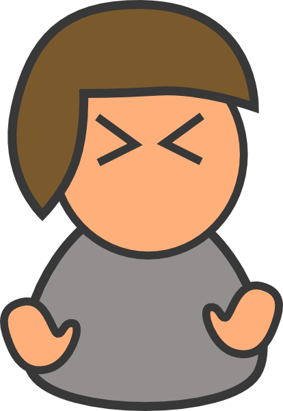 Grey Boy Angry Clip Art At Clker - Business Woman Clipart (414x600)