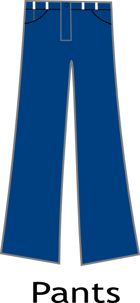 Trousers - Clipart - Pants Clipart (276x598)