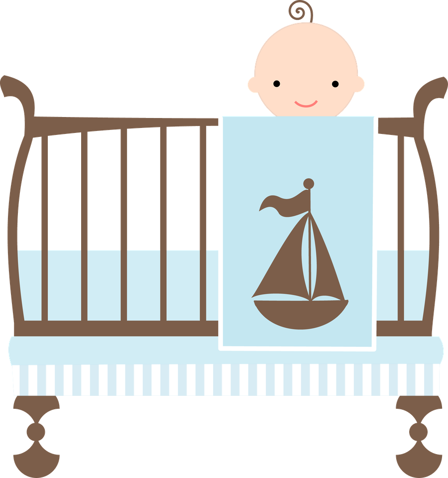 Bebê - Baby Crib Clipart (900x960)