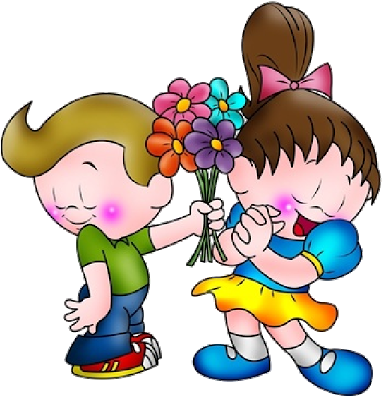Luxury Boy And Girl Clip Art Baby Girl Angel Clip Art - Valentines Cartoon Image Transparent (400x400)