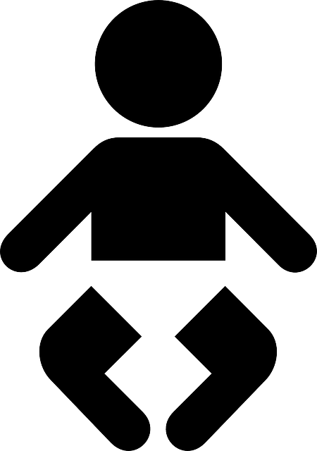 Baby, Sign, Silhouette, Child, Information, Service - Nursery Symbol (450x640)