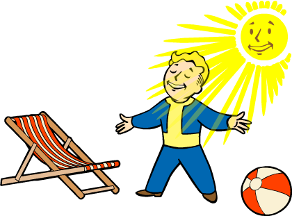Vault Boy Girl Clipart - Fallout 3 Galaxy News Radio (420x311)