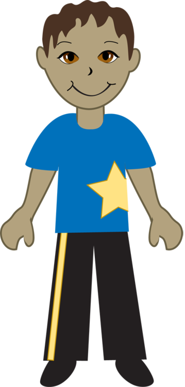 Hispanic Boy Clipart - Hispanic Girl And Boy Cartoon (640x1337)