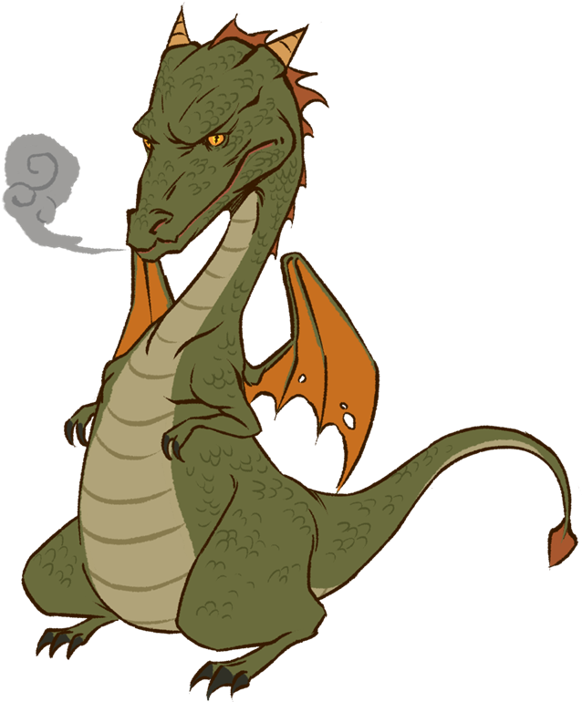 Snorting Dragon Clip Art On Your Fantasy Projects, - Dragon Snorting (800x869)