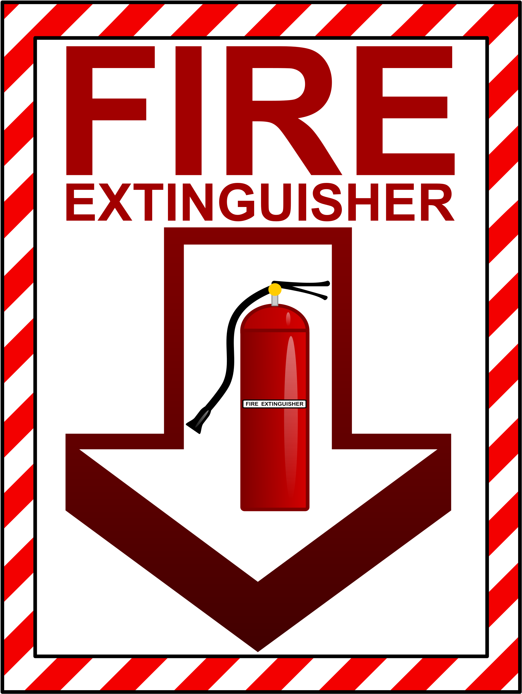 Big Image - Fire Extinguisher Sign (1855x2400)