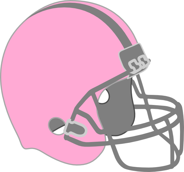 Pink Football Helmet Clip Art - Football Helmet And Football Drawing (600x562)
