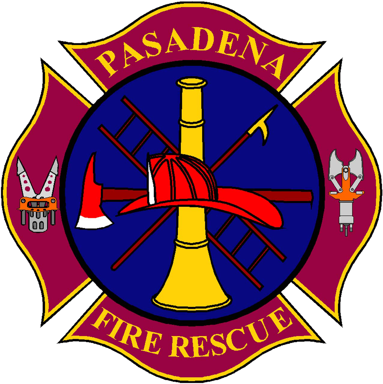 Pasadena Fire Rescue Roster - Fire Station Sign Logo (1276x1279)