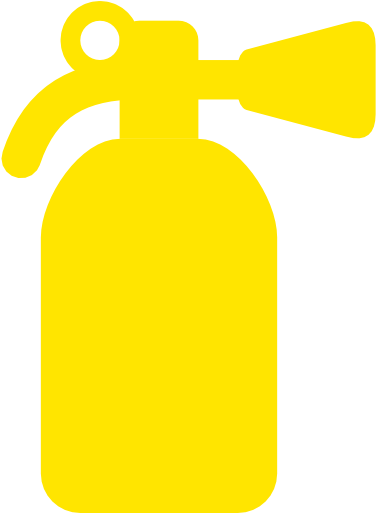 Free Yellow Fire Extinguisher Icon - Fire Extinguisher Icon Png White (512x512)