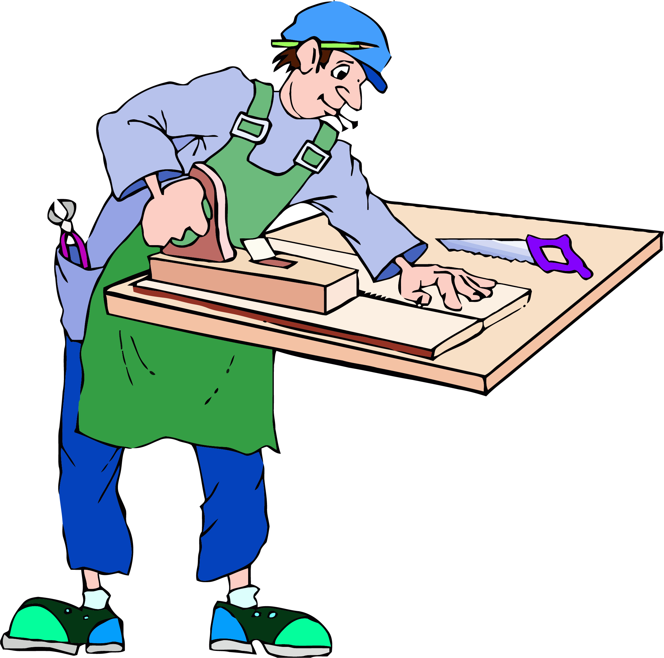 Carpenter Rasp Clipart Png - Clipart Of A Carpenter (2151x2134)