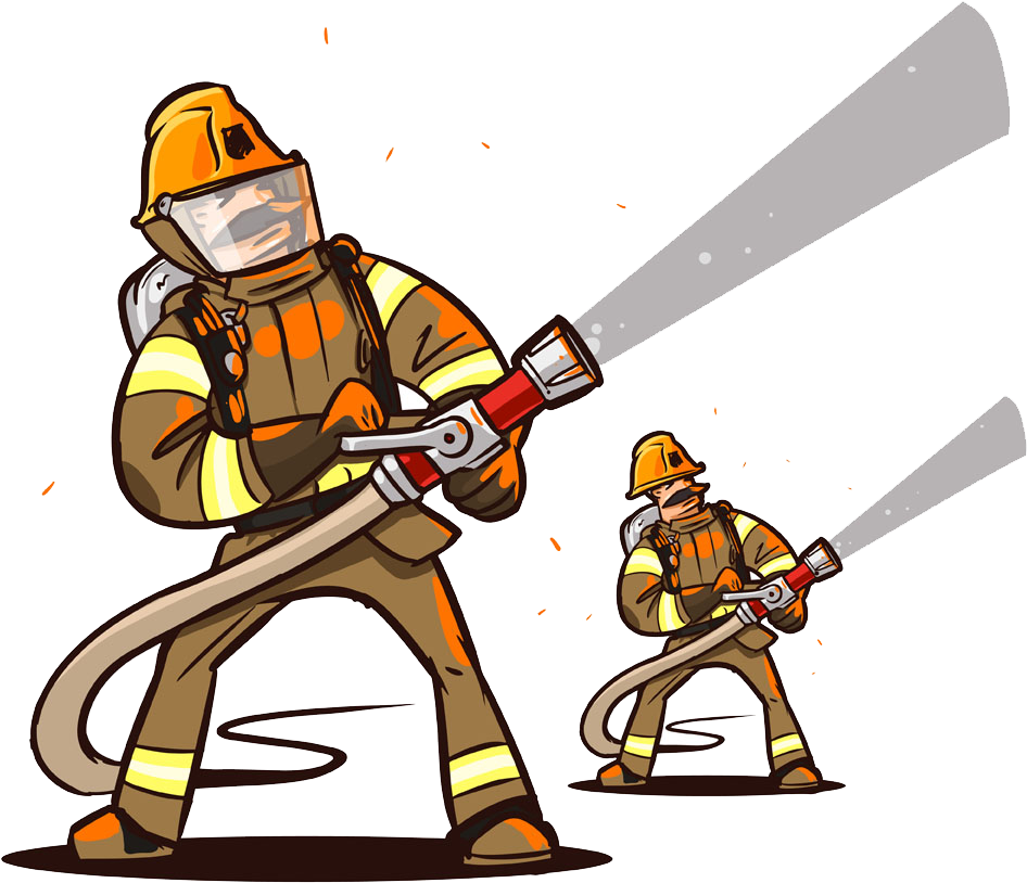 Firefighter Fire Hose Firefighting - Firefighter Fire Hose Firefighting (1000x1000)