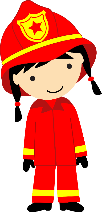 Bombeiros E Polícia - Female Firefighter Clipart (433x900)