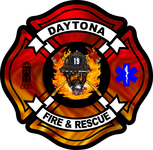 Reflective Fire Department Custom Decal - Tirecoverpro Fire Fighter Hero With Oxygen Mask (500x491)