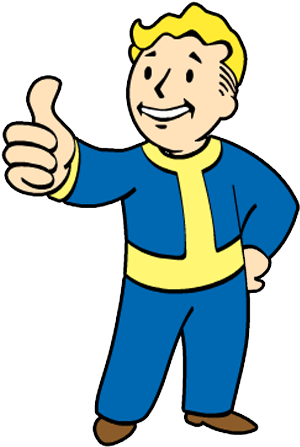 Out Of The Fire - Fallout 4 Vault Boy (528x480)