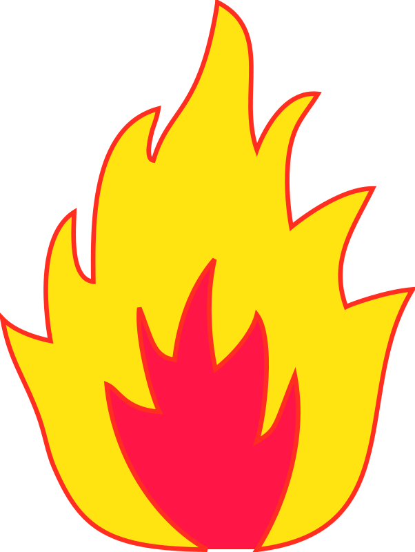 Clipart Of Cyber, Volt And Cozy Fireplace - Api Vektor (602x800)