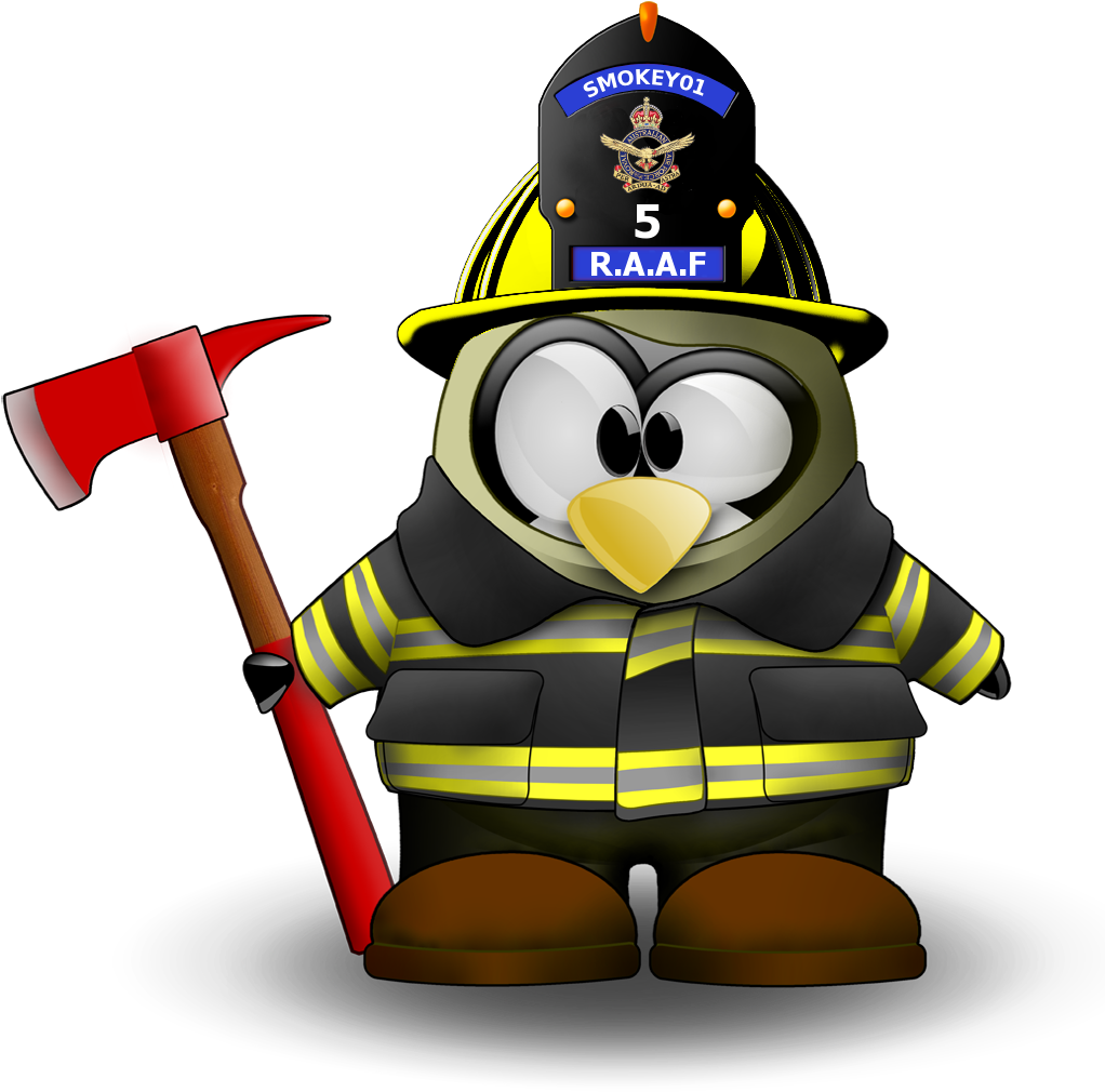 Fire Fighting Penguin (1024x1024)