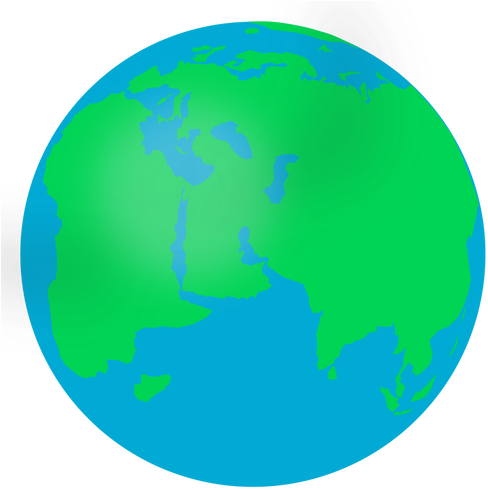Bright Idea Clipart Globe Earth Drawing At Getdrawings - Clip Art (500x500)