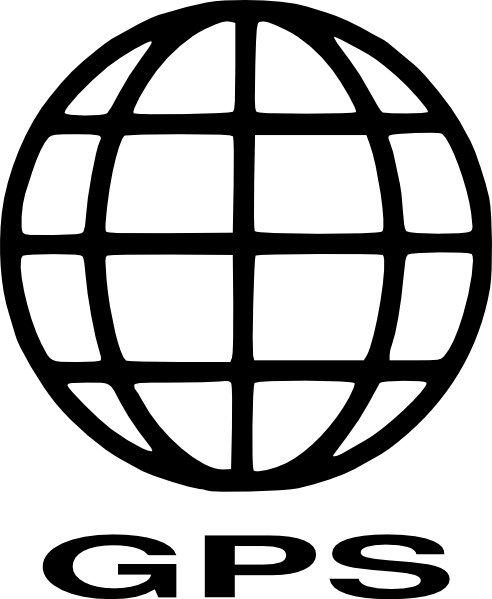Gps Earth Gps Clip Art - Gps Clip Art Black And White (492x599)