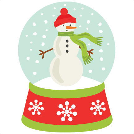 Snowman Snow Globe Snowglobe Svg Scrapbook Cut File - Snowglobe Clipart (432x432)