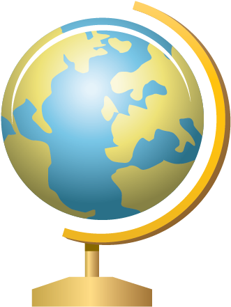 Globe On Stand Clipart (512x512)