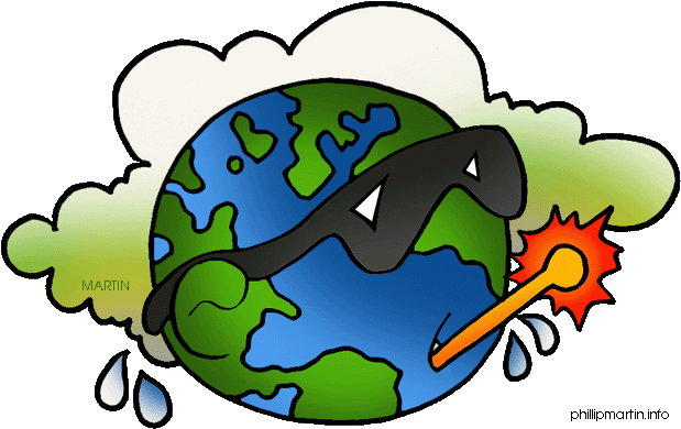 Global Warming Greenhouse Effect Earth Clip Art - Climate Change Clipart Gif (648x407)