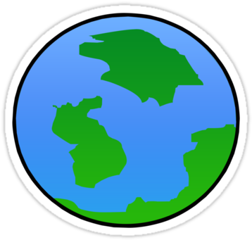 Cartoon Planet Stickers By Gzed - Cartoon Tennis Ball (375x360)