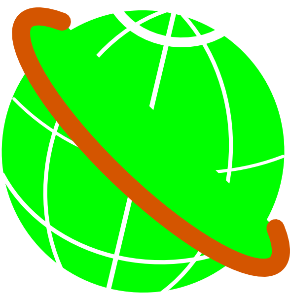 Green Globe Clip Art - Download (588x599)