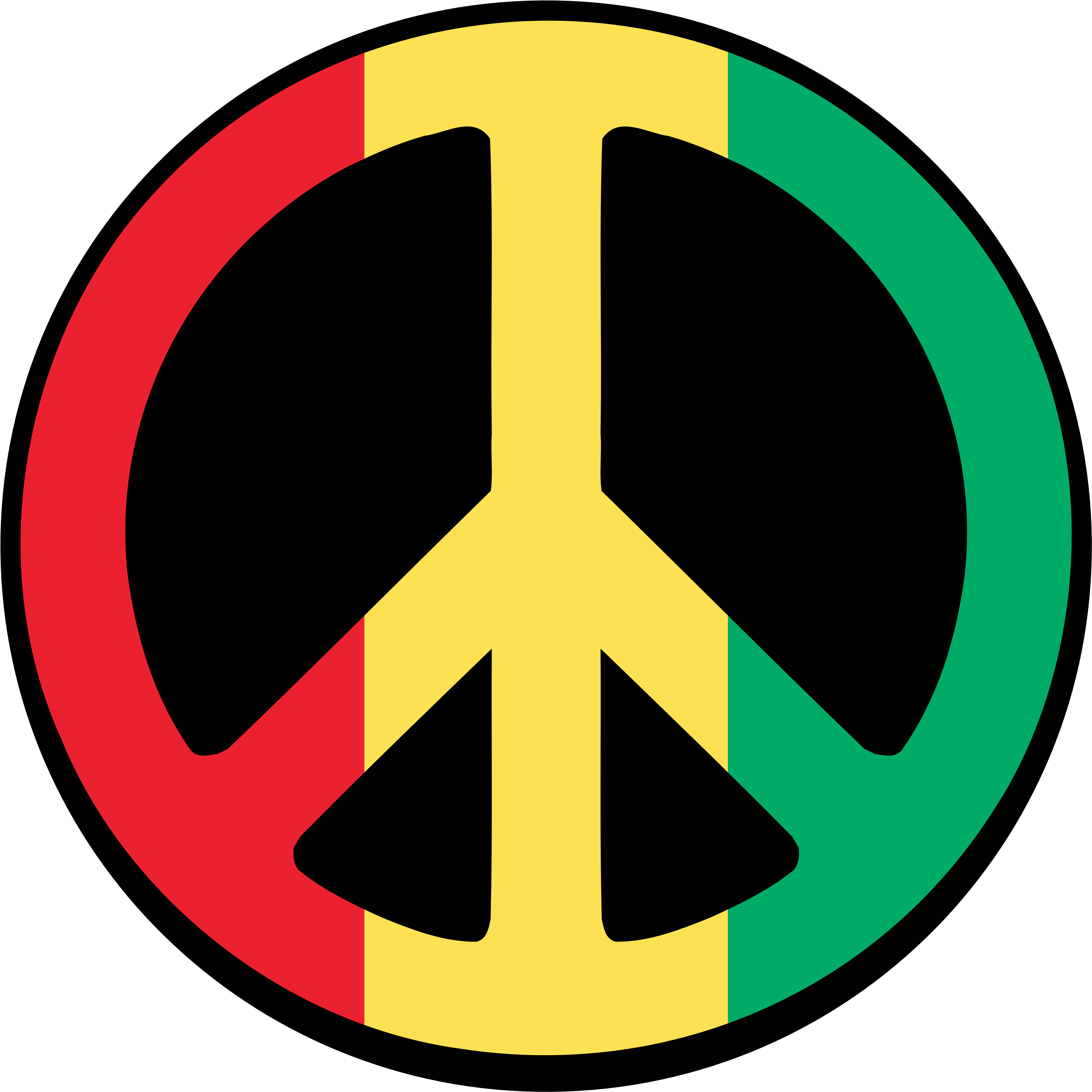 Symbol For Peace - Rasta Sticker (4444x4444)